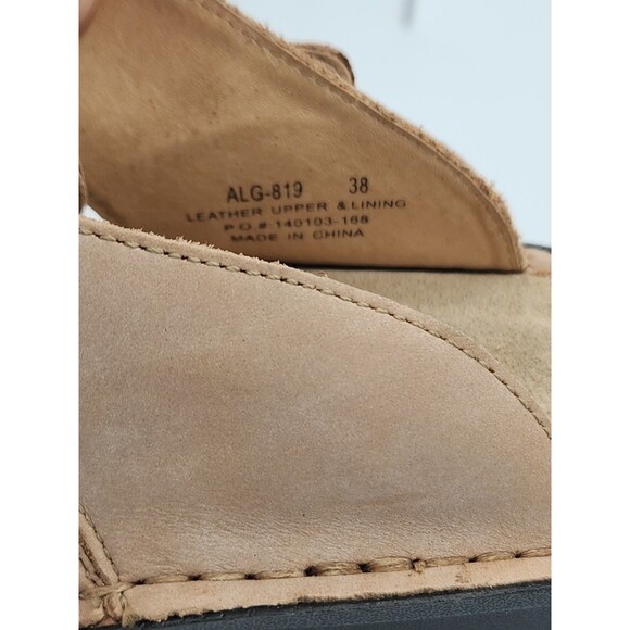 ALEGRIA Boho Pattern Leather Clog Mules Slip On Women's Size 38 US 8-8.5 ALG-819 - Picture 8 of 8